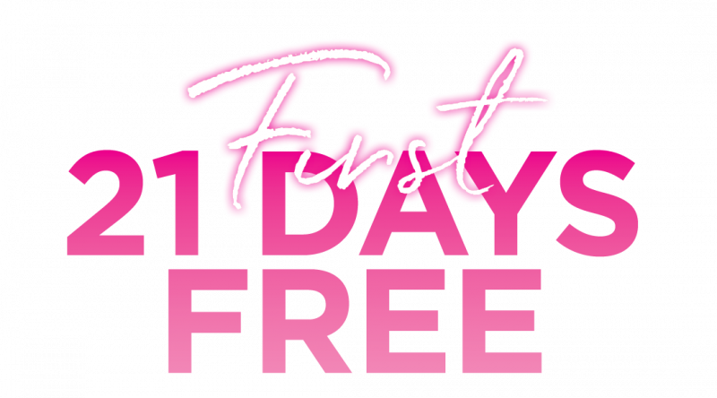 First 21 days free